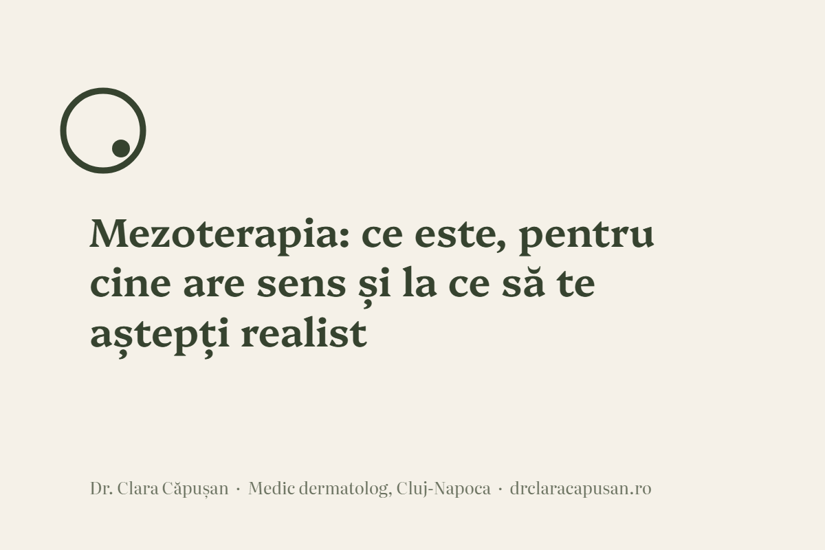 Mezoterapia: ce este, pentru cine are sens și la ce să te aștepți realist
